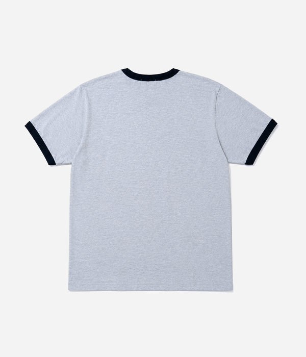 STUDIO ANIMALS “Curved Arch Logo” S/S T-Shirt Grey / Black