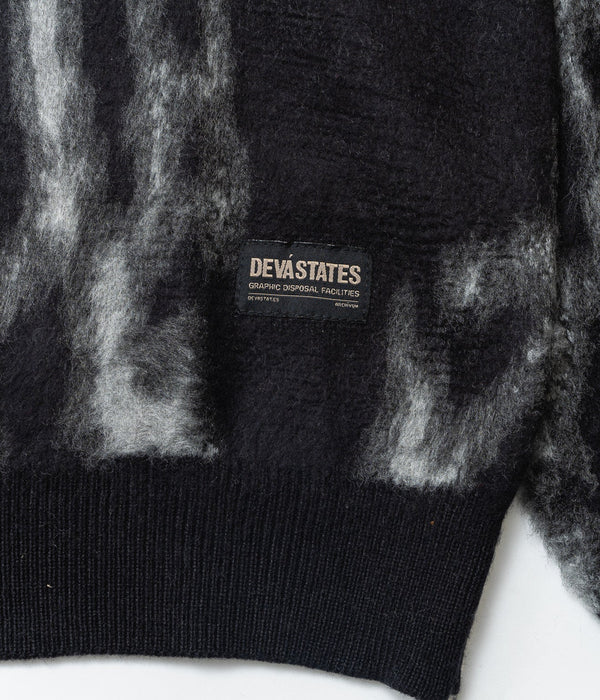 DEVÁ STATES "Brushed Knit Sweater -BARK-" Black - WEAREALLANIMALS