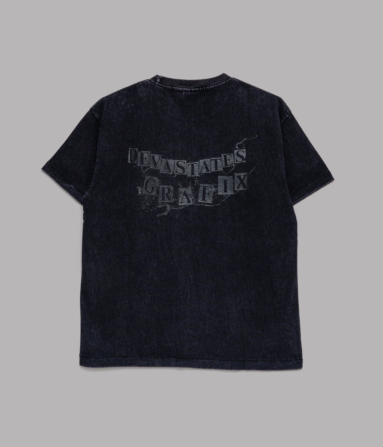 DEVÁ STATES "FUZZ T-Shirt" Washed Black - WEAREALLANIMALS