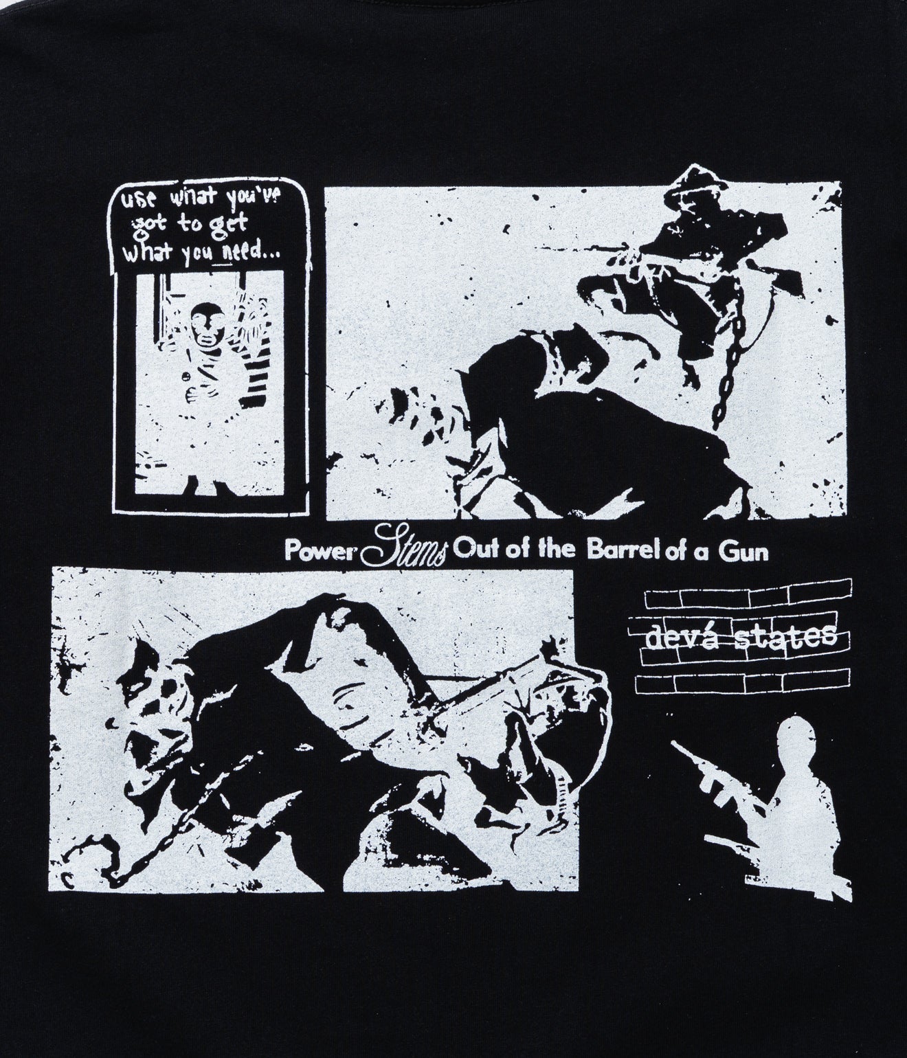 DEVÁ STATES "GFX L/S Tshirt - DEFUNCT" Black - WEAREALLANIMALS