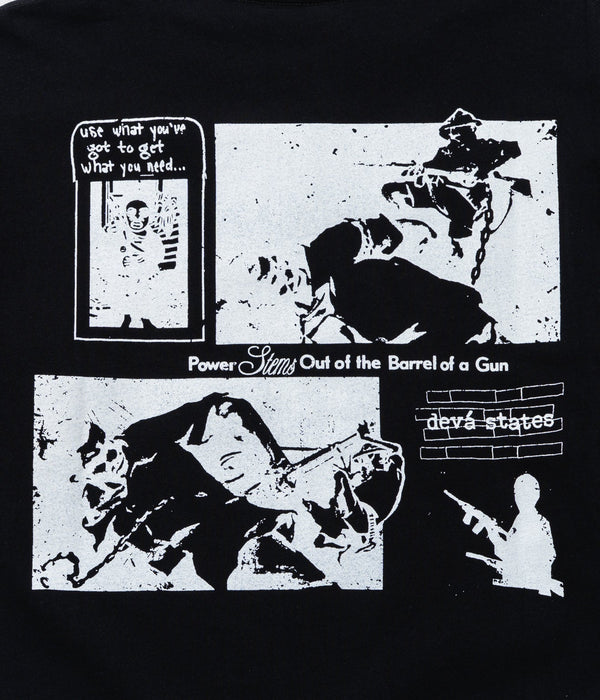 DEVÁ STATES "GFX L/S Tshirt - DEFUNCT" Black - WEAREALLANIMALS