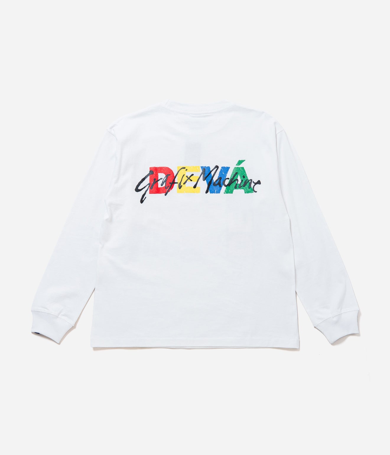 DEVÁ STATES "GFX L/S Tshirt - UNFAZED" White - WEAREALLANIMALS