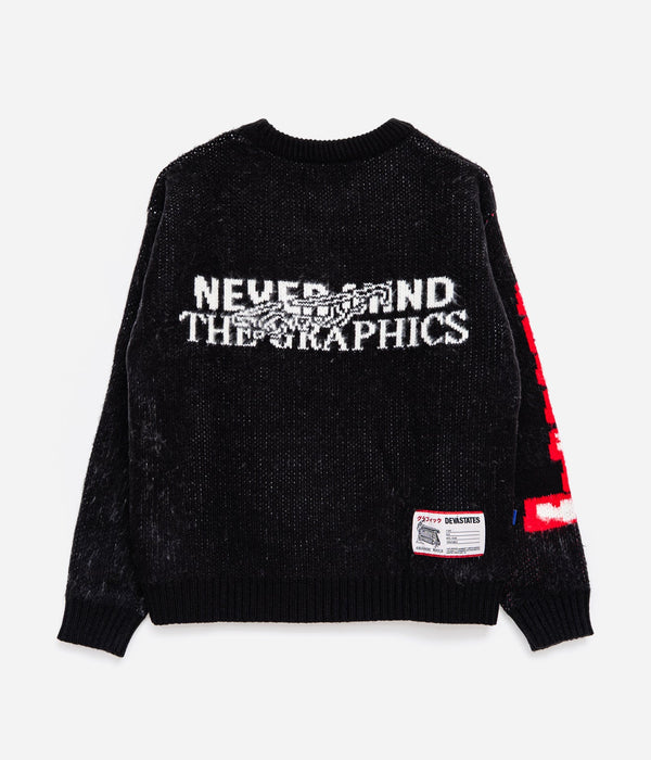 DEVÁ STATES "LYDON Brushed Knitted Sweater" Black - WEAREALLANIMALS