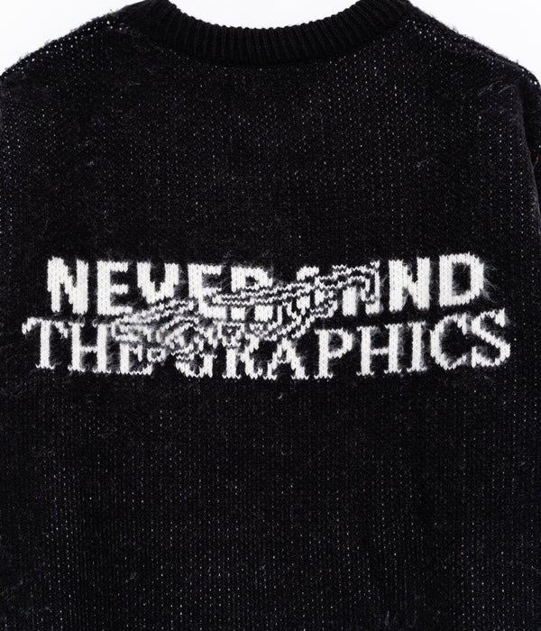 DEVÁ STATES "LYDON Brushed Knitted Sweater" Black - WEAREALLANIMALS