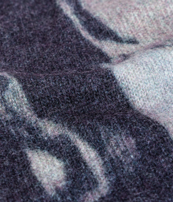 DEVÁ STATES "MARBLE Mohair Cardigan" Dark Grey/Multi - WEAREALLANIMALS