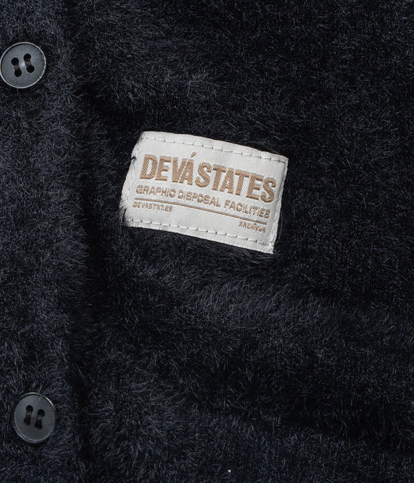 DEVÁ STATES "Mohair Cardigan -FUZZ-" Black - WEAREALLANIMALS