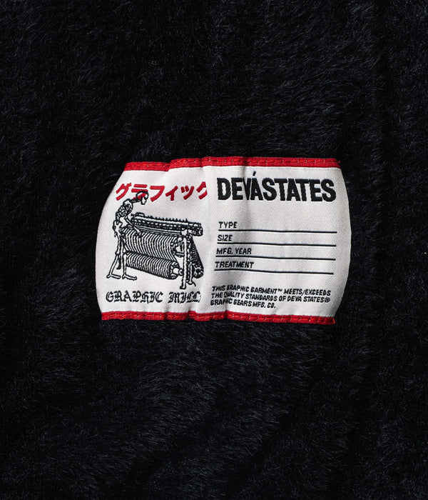 DEVÁ STATES "Mohair Cardigan -FUZZ-" Black - WEAREALLANIMALS
