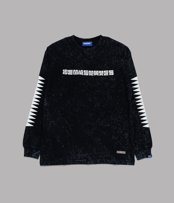 DEVÁ STATES "RELIC LS T-Shirt" Washed Black - WEAREALLANIMALS