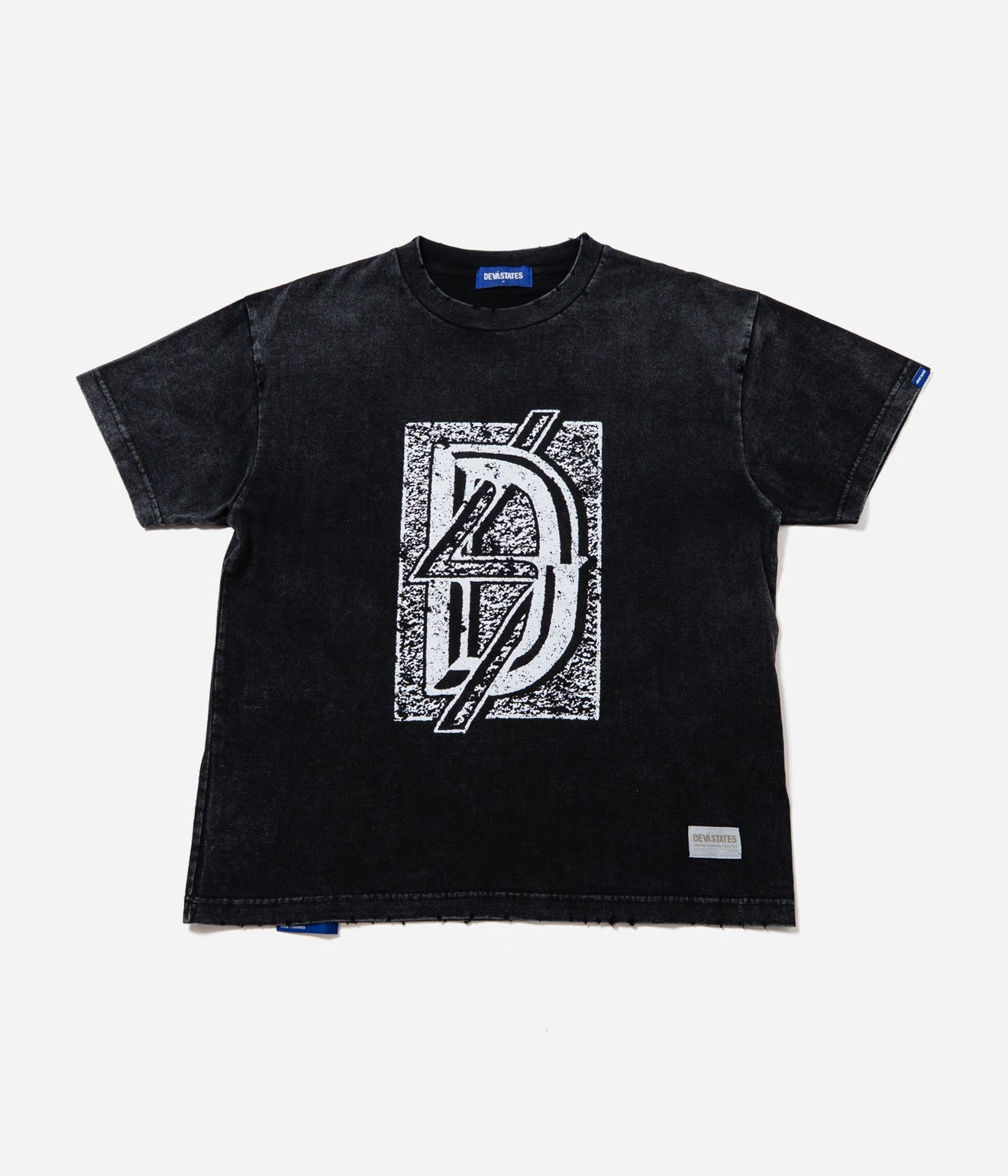 DEVÁ STATES "S/S Tshirt - MORTAR" Washed Black - WEAREALLANIMALS