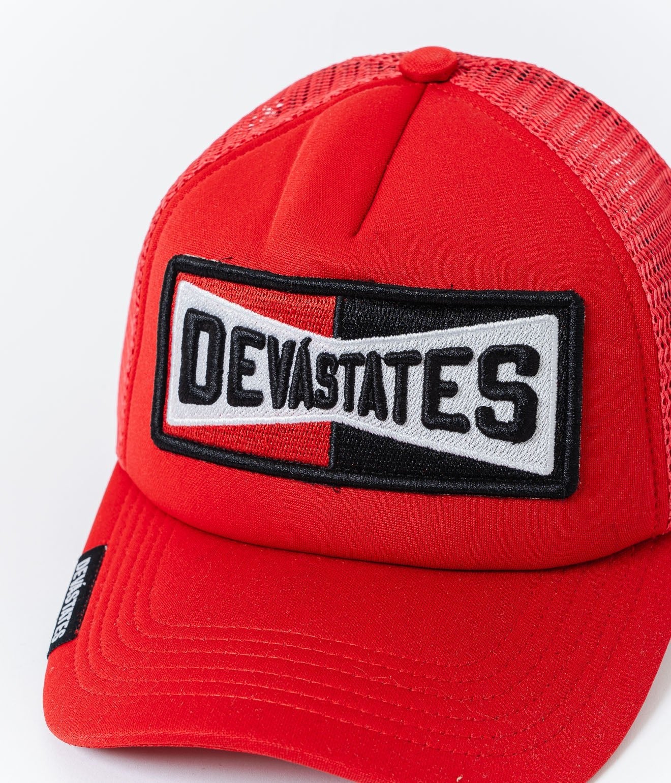 DEVÁ STATES "Trucker Cap - GREASE" Red - WEAREALLANIMALS