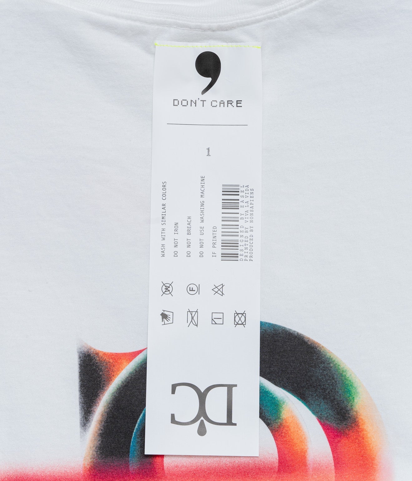 DON'T CARE "DC-GT001" WHITE - WEAREALLANIMALS