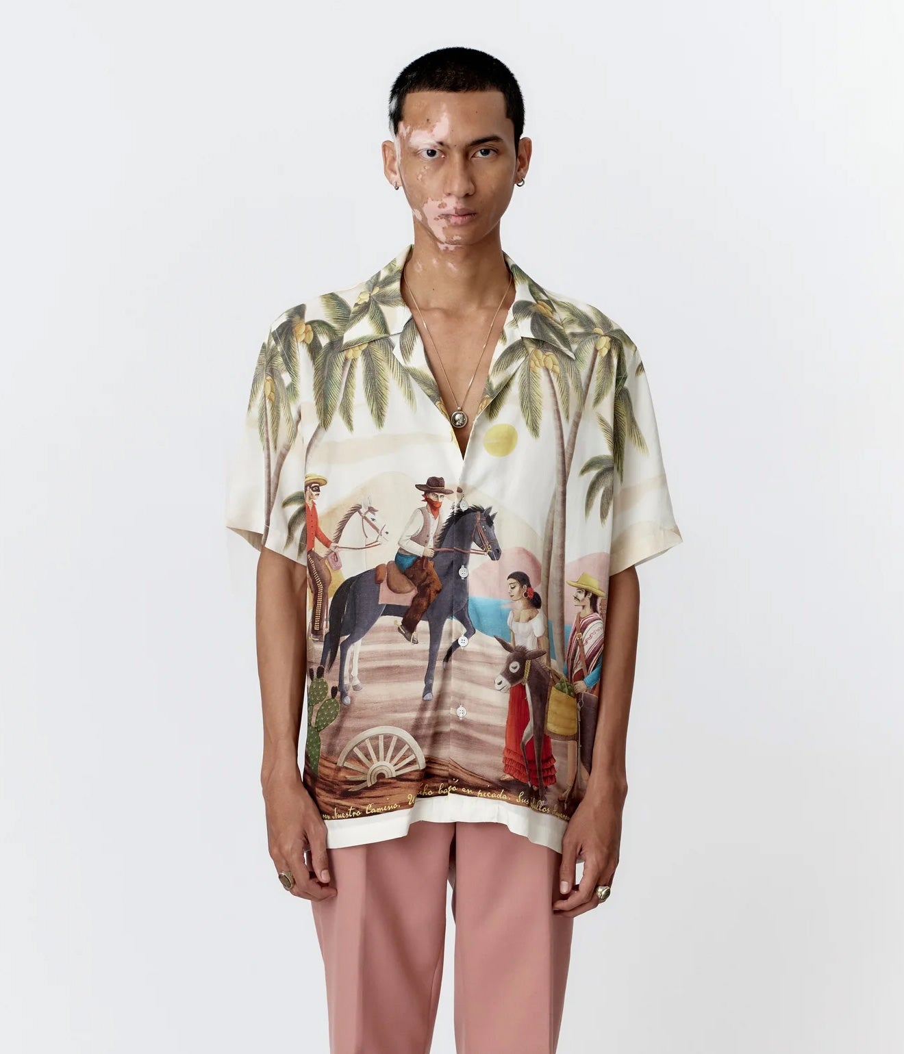 ENDLESS JOY "BANDITO OFF WHITE SHORT SLEEVE SHIRT" - WEAREALLANIMALS