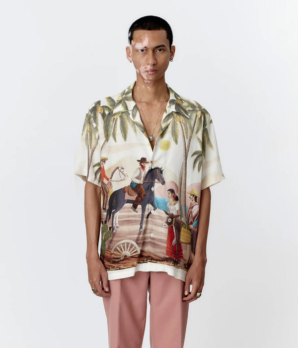 ENDLESS JOY "BANDITO OFF WHITE SHORT SLEEVE SHIRT" - WEAREALLANIMALS
