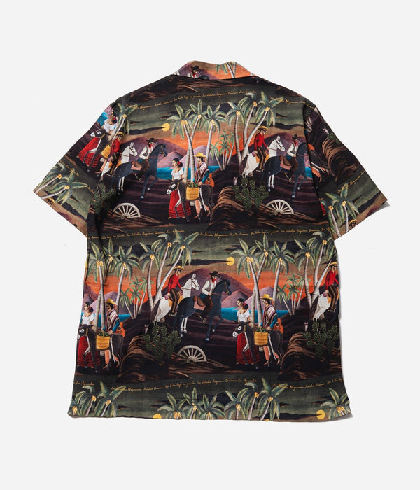 ENDLESS JOY "BANDITO REPEAT BOTTLE GREEN SHORT SLEEVE SHIRT" - WEAREALLANIMALS