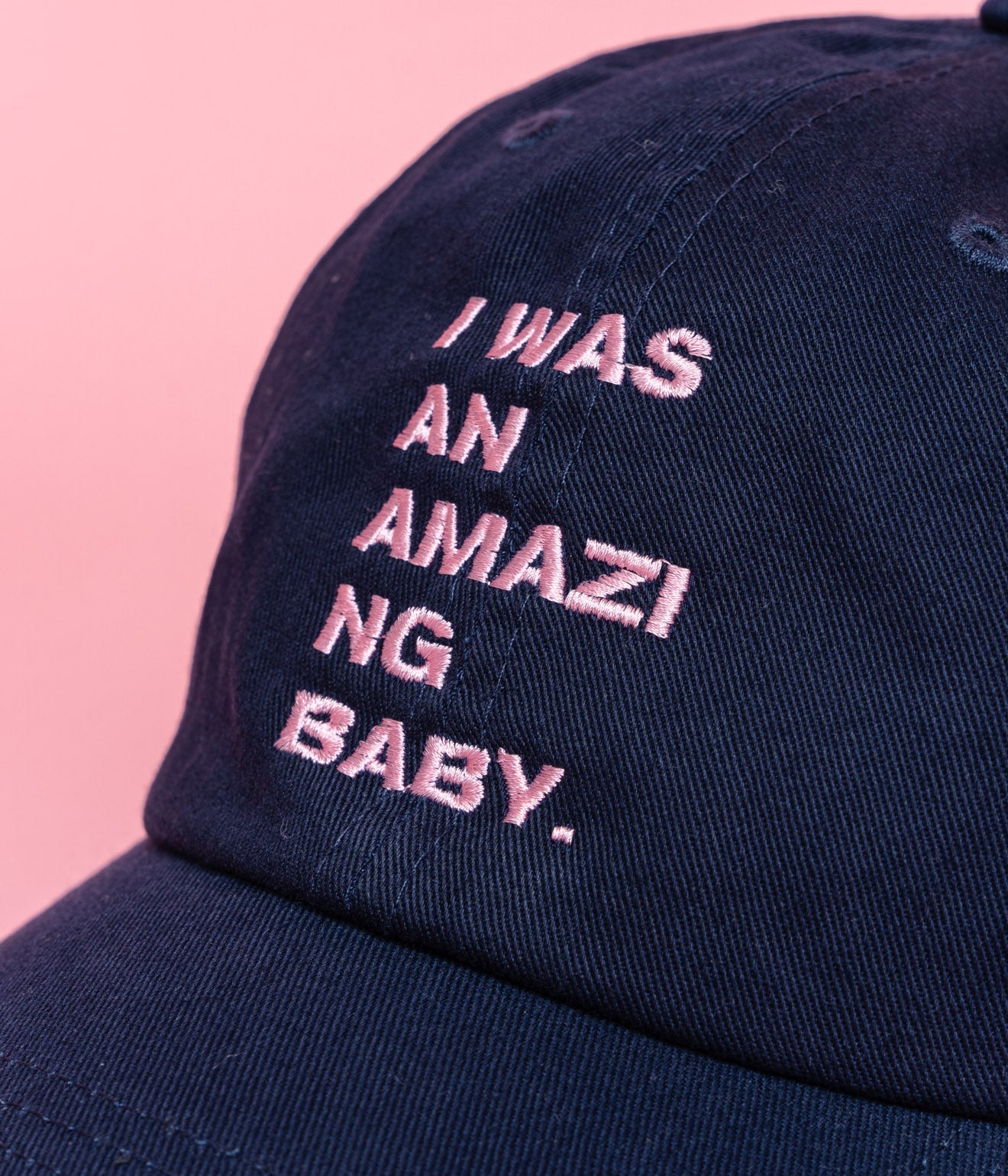 LOOSEJOINTS "CARLOS NUÑEZ - 'AMAZING BABY' BASEBALL CAP" NVY - WEAREALLANIMALS