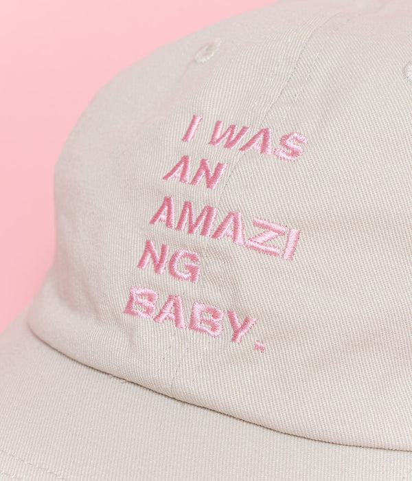 LOOSEJOINTS "CARLOS NUÑEZ - 'AMAZING BABY' BASEBALL CAP" PTY - WEAREALLANIMALS