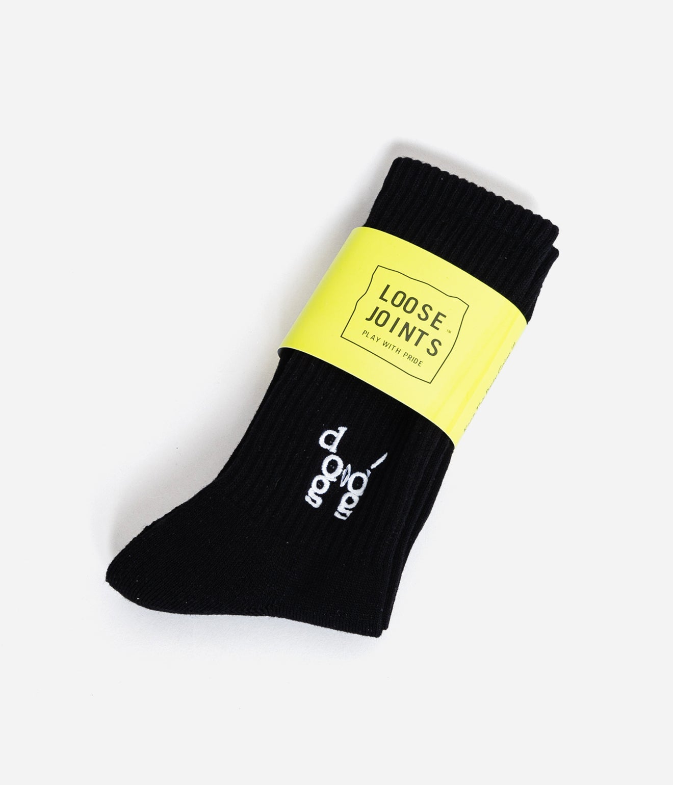 LOOSEJOINTS "JASON FOX - 'DOG' RIB SOCKS" BLK - WEAREALLANIMALS