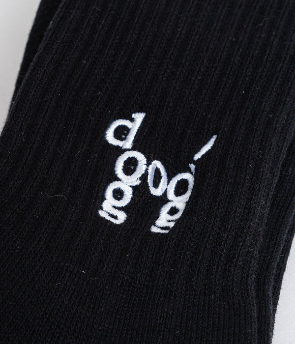 LOOSEJOINTS "JASON FOX - 'DOG' RIB SOCKS" BLK - WEAREALLANIMALS