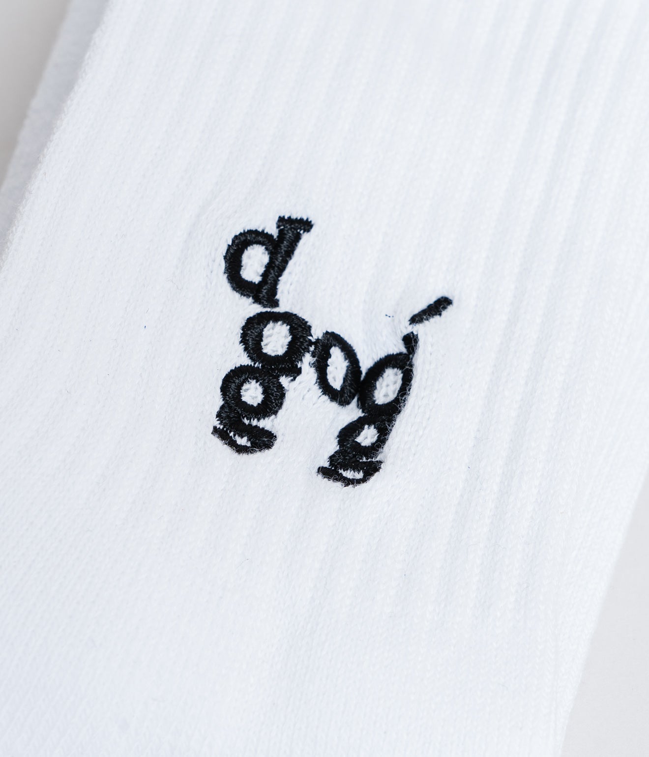 LOOSEJOINTS "JASON FOX - 'DOG' RIB SOCKS" WHT - WEAREALLANIMALS