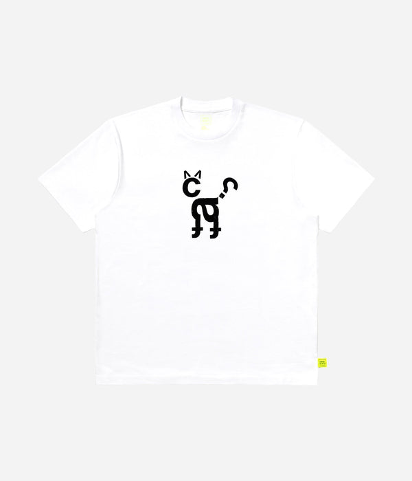 LOOSEJOINTS "JASON FOX - 'MEOW' S/S TEE" WHT - WEAREALLANIMALS