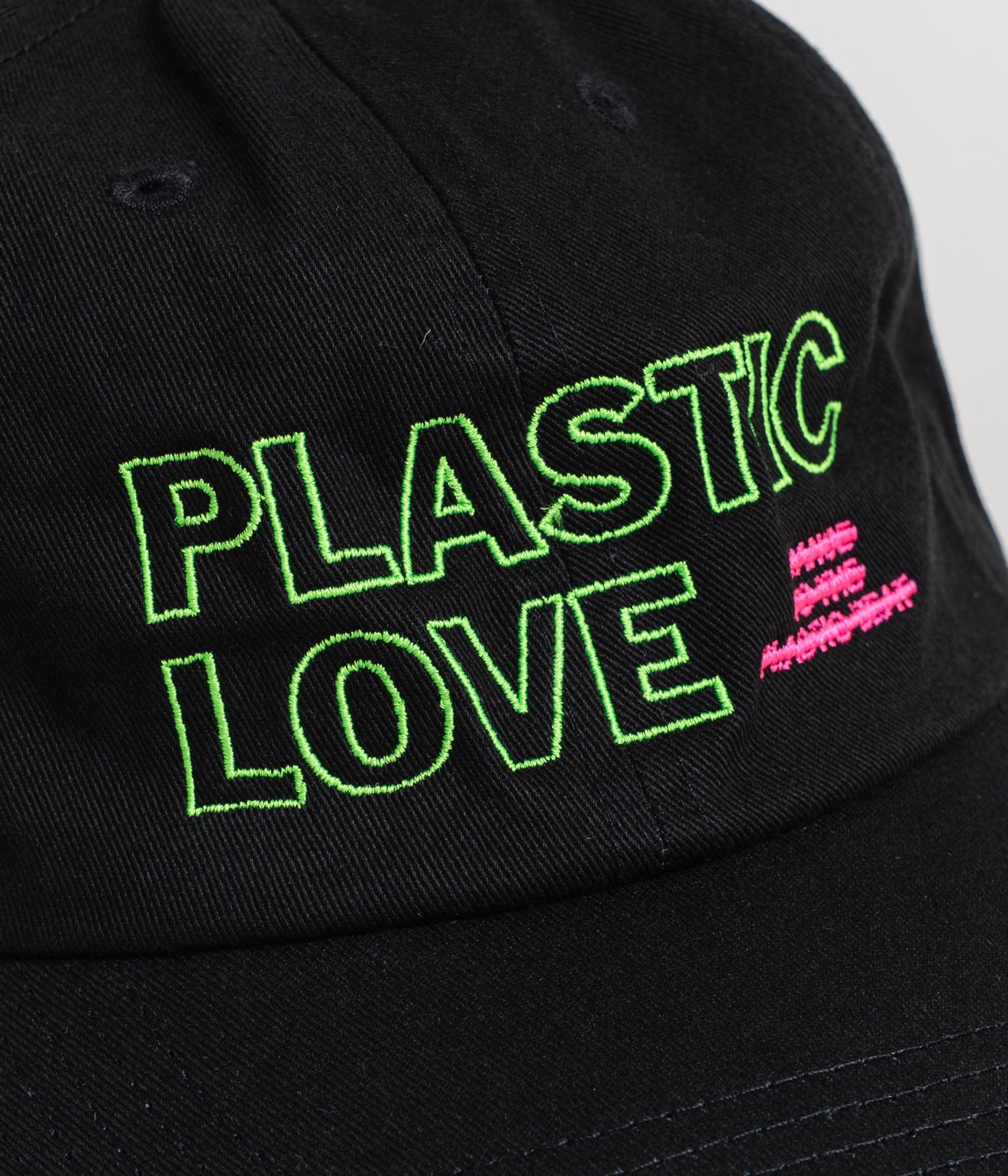 LOOSEJOINTS "KOSUKE SHONO - 'PLASTIC LOVE' BASEBALL CAP" BLK - WEAREALLANIMALS