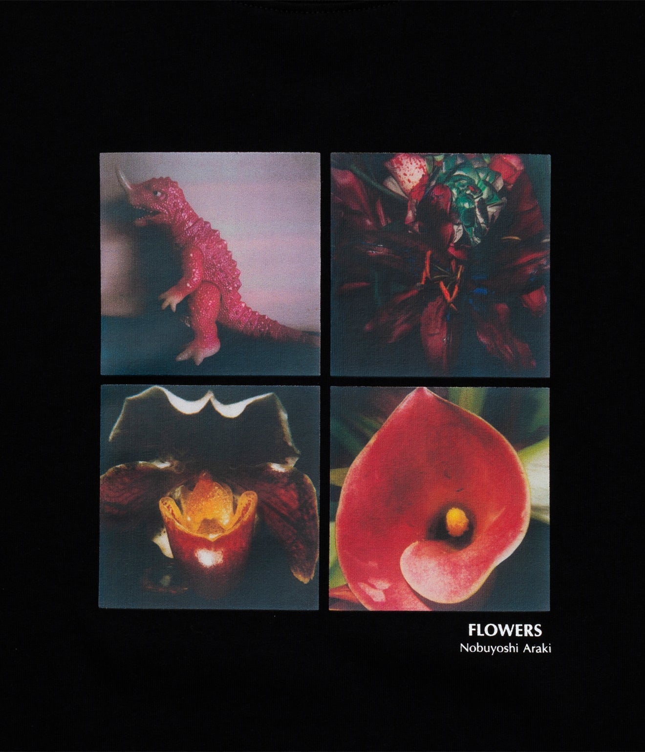 LOOSEJOINTS "NOBUYOSHI ARAKI 'FLOWERS' L/S T" BLACK - WEAREALLANIMALS