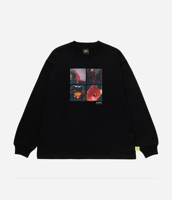 LOOSEJOINTS "NOBUYOSHI ARAKI 'FLOWERS' L/S T" BLACK - WEAREALLANIMALS