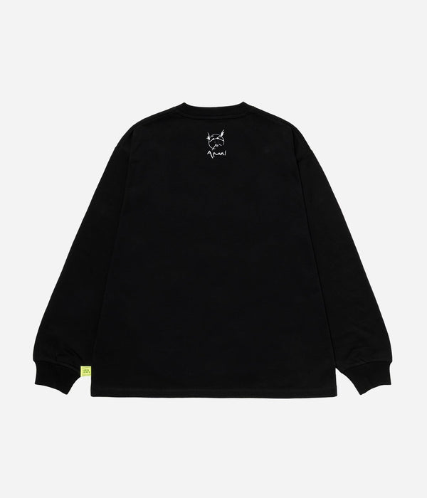 LOOSEJOINTS "NOBUYOSHI ARAKI 'FLOWERS' L/S T" BLACK - WEAREALLANIMALS