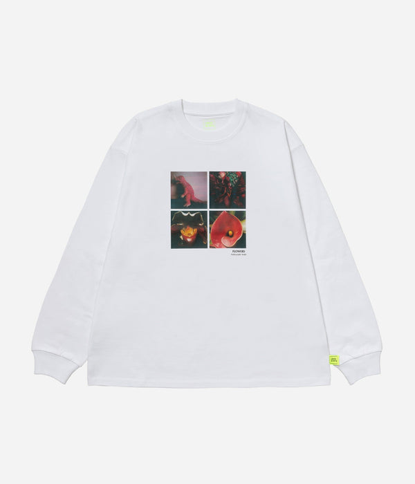 LOOSEJOINTS "NOBUYOSHI ARAKI 'FLOWERS' L/S T" WHITE - WEAREALLANIMALS