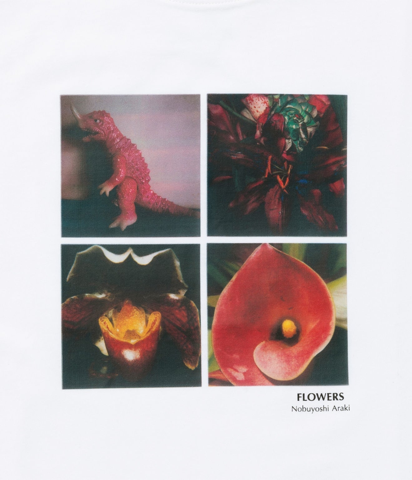 LOOSEJOINTS "NOBUYOSHI ARAKI 'FLOWERS' L/S T" WHITE - WEAREALLANIMALS