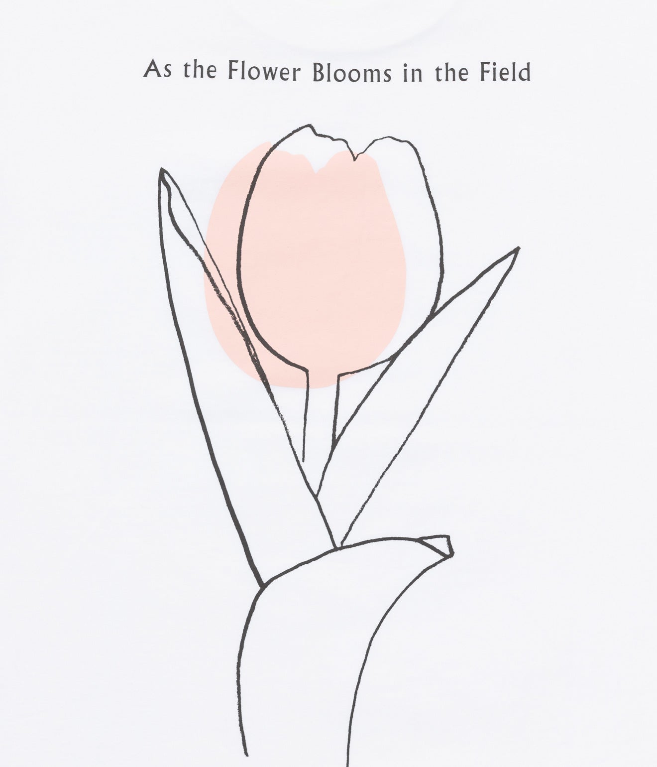 LOOSEJOINTS "NORITERU MINEZAKI - 'AS THE FLOWER BLOOM IN THE FIELD' S/S T" WHITE - WEAREALLANIMALS