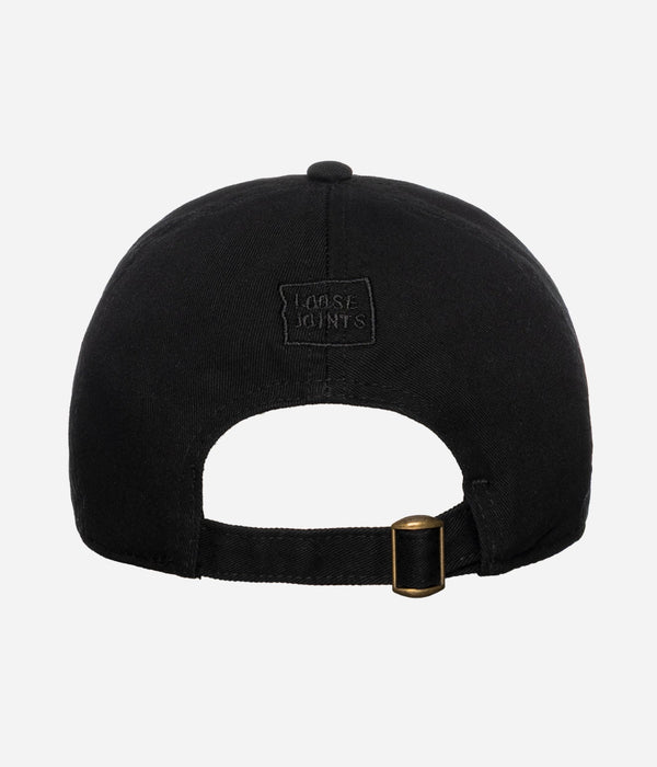 LOOSEJOINTS "NORITERU MINEZAKI - 'FLOWERS' BASEBALL CAP" BLACK - WEAREALLANIMALS