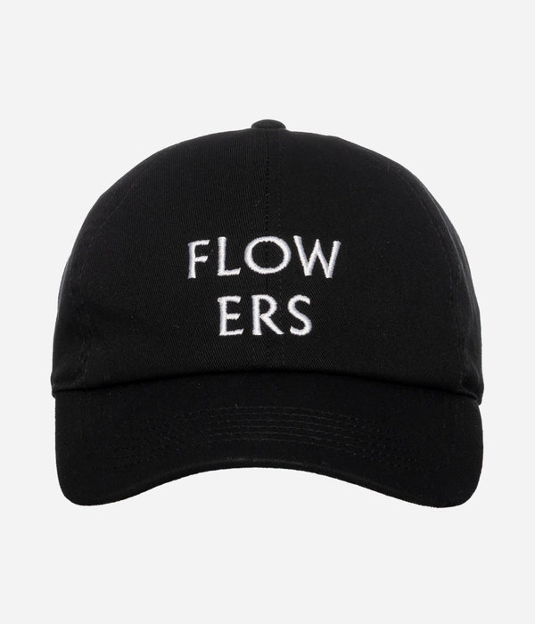 LOOSEJOINTS "NORITERU MINEZAKI - 'FLOWERS' BASEBALL CAP" BLACK - WEAREALLANIMALS