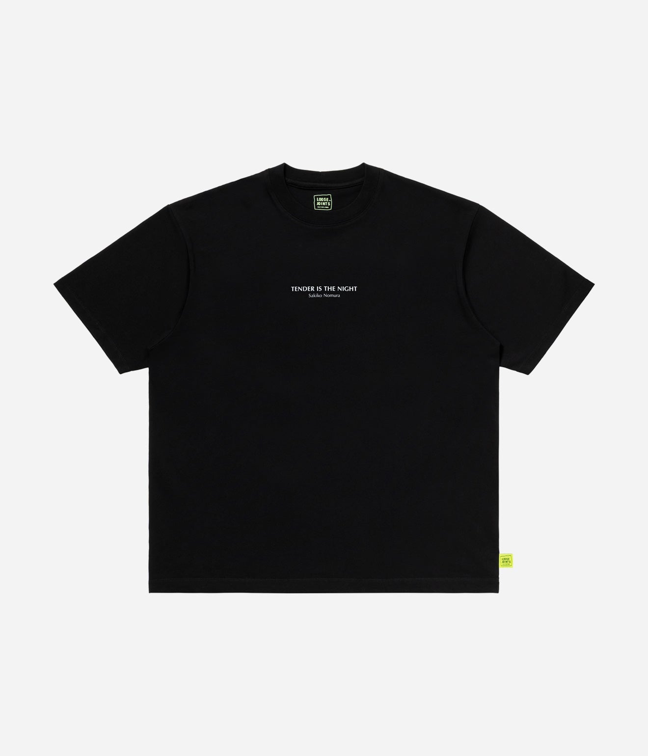 LOOSEJOINTS "SAKIKO NOMURA 'TENDER IS THE NIGHT' S/S T" BLACK - WEAREALLANIMALS