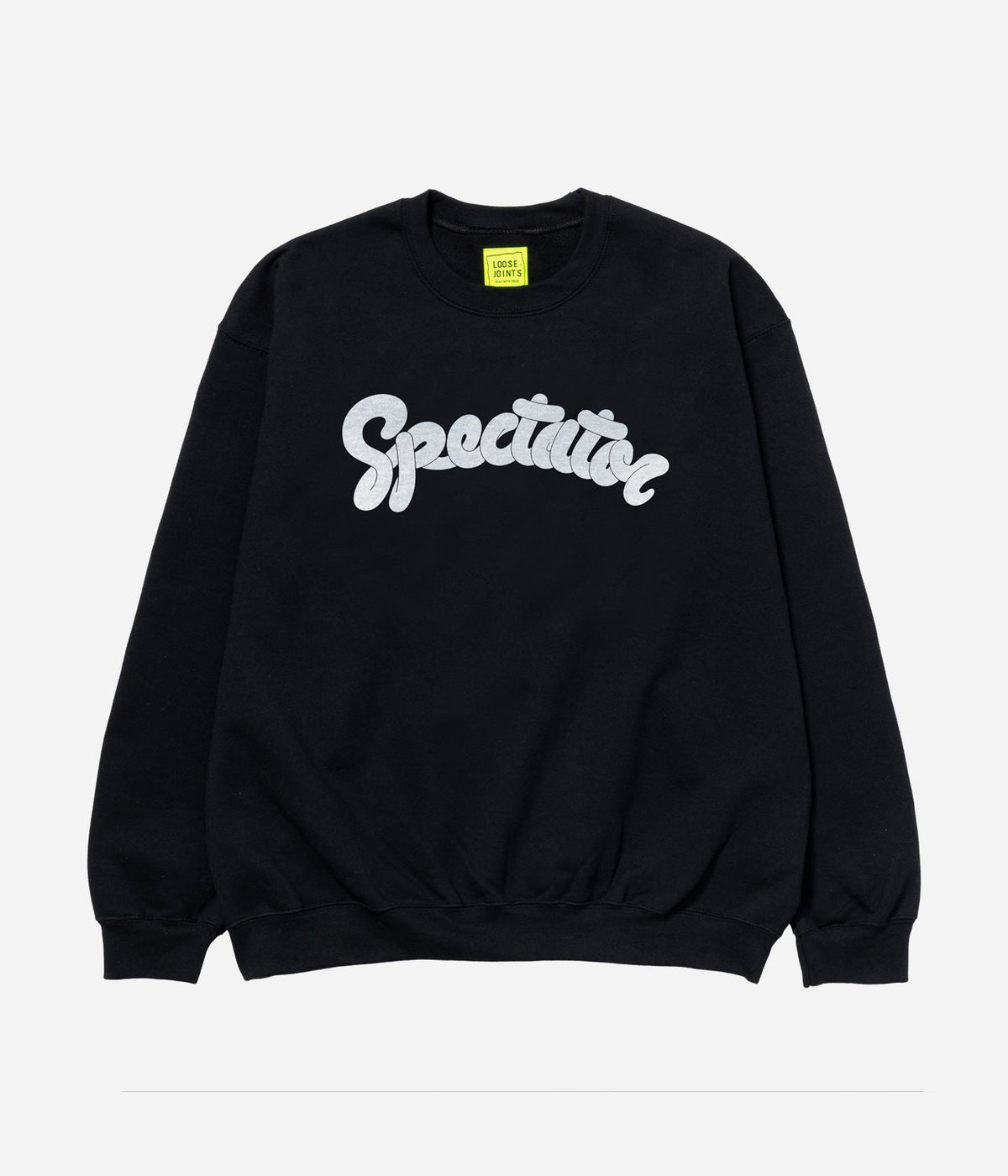 LOOSEJOINTS "SPECTATOR - 'OLD SPECTATOR LOGO' CREW NECK" BLACK - WEAREALLANIMALS