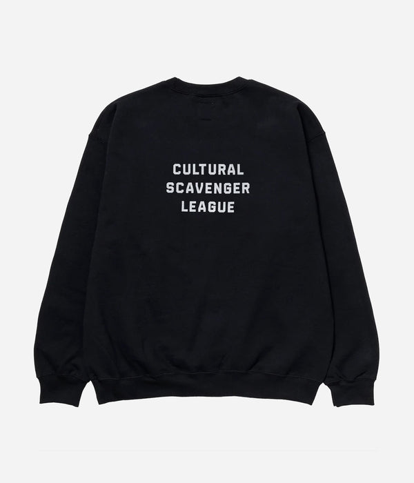 LOOSEJOINTS "SPECTATOR - 'OLD SPECTATOR LOGO' CREW NECK" BLACK - WEAREALLANIMALS