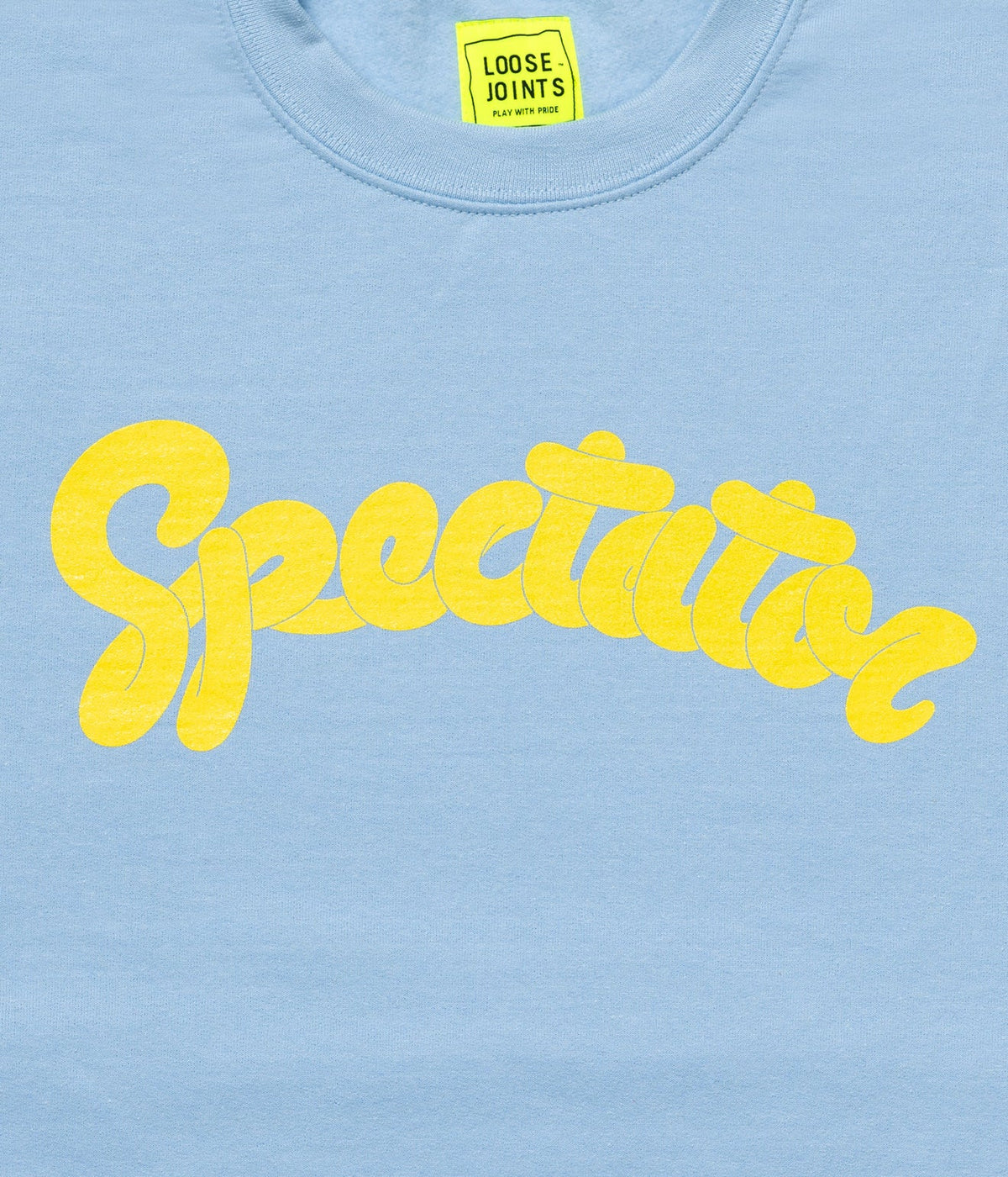 LOOSEJOINTS "SPECTATOR - 'OLD SPECTATOR LOGO' CREW NECK" LIGHT BLUE - WEAREALLANIMALS