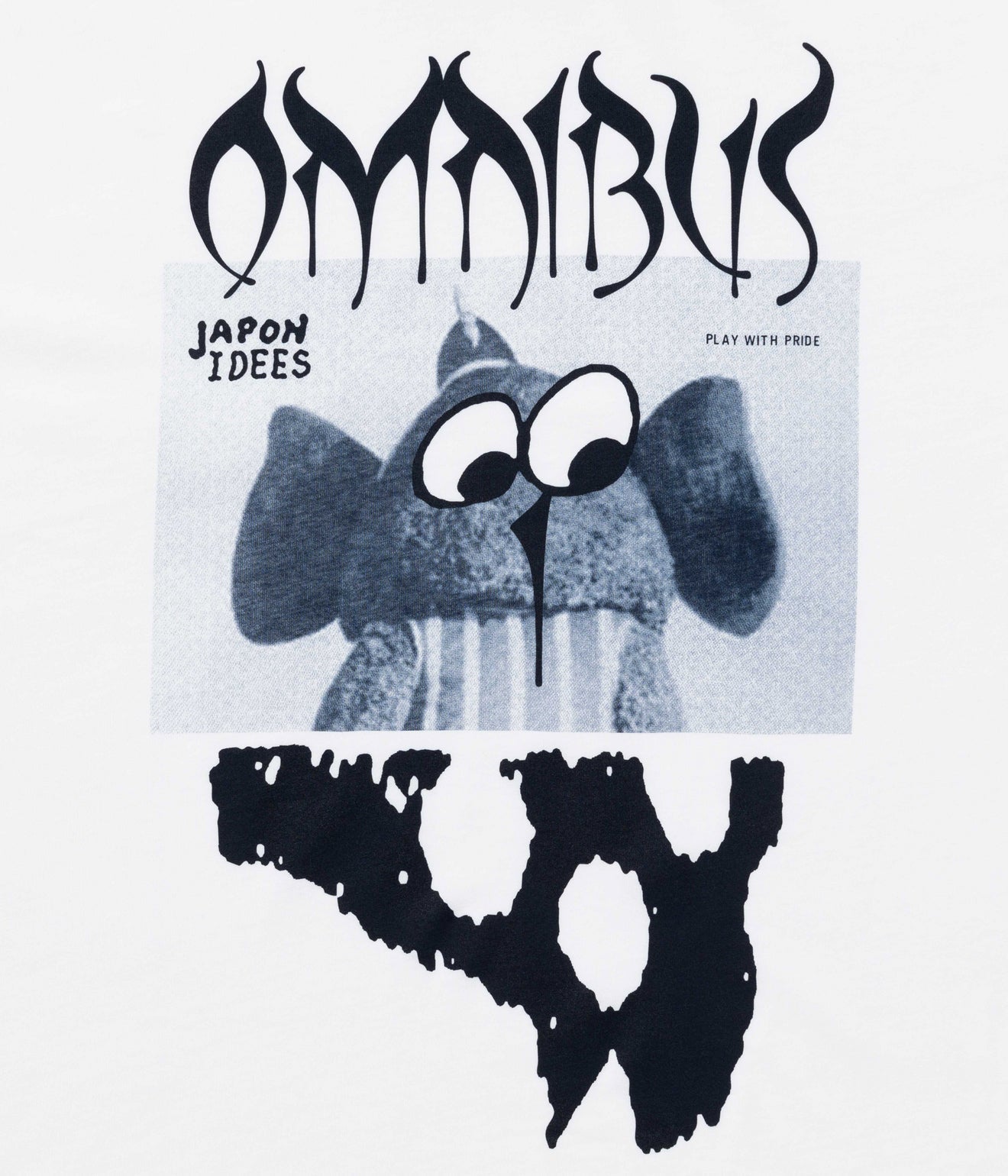LOOSEJOINTS "STEWART ARMSTRONG - 'OMNIBUS ' L/S TEE" WHT - WEAREALLANIMALS