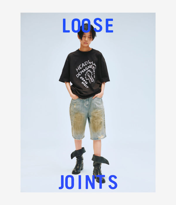 LOOSEJOINTS "TOMOO GOKITA - 'HEAD DEMAGNETIZER' S/S TEE" BLK - WEAREALLANIMALS