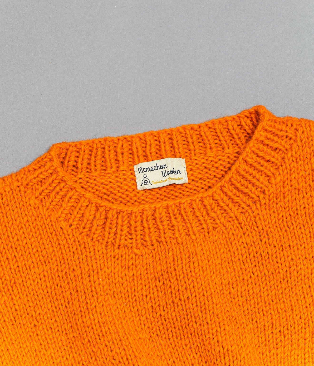 MacMahon Knitting Mills "Crew Neck Knit - Eyes" Orange - WEAREALLANIMALS