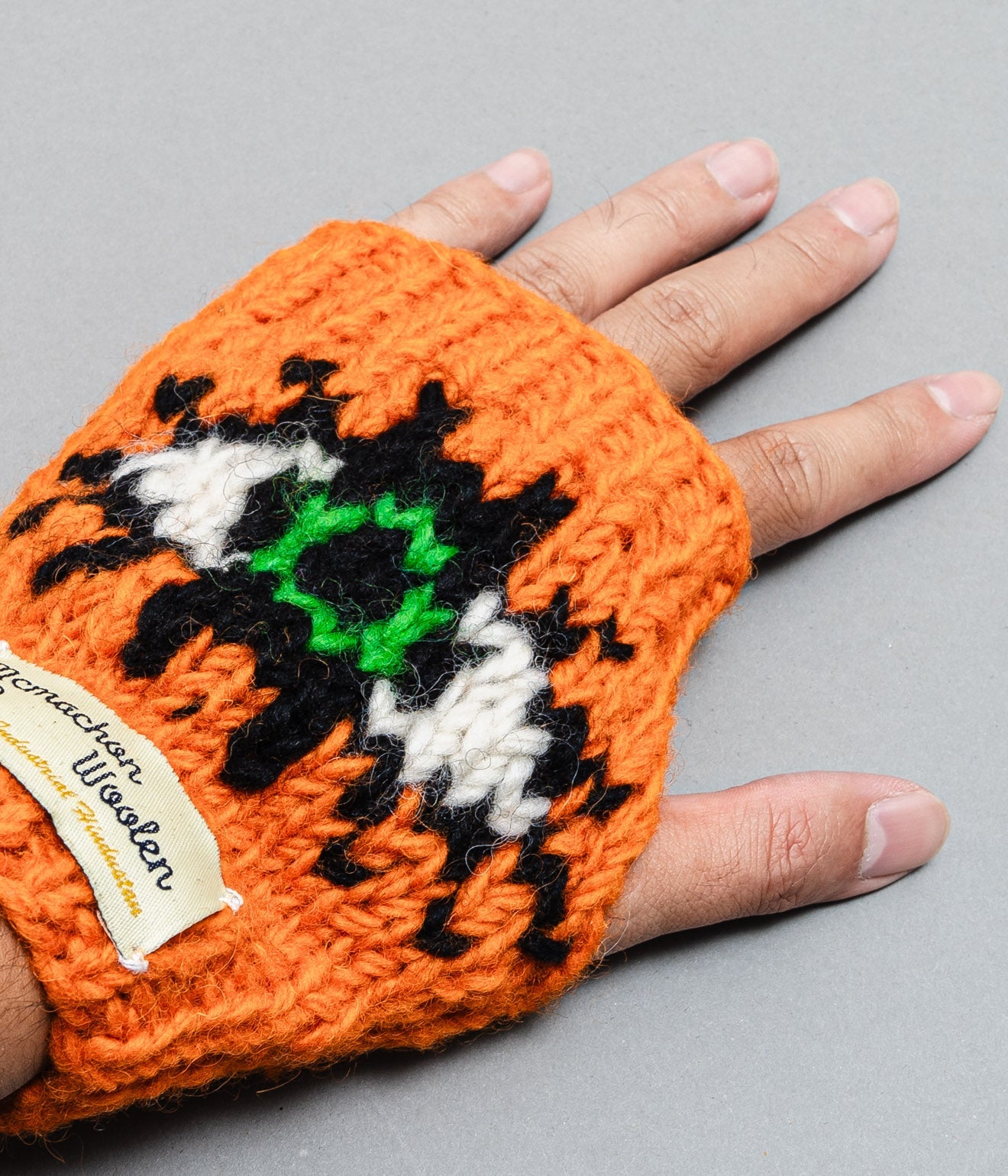 MacMahon Knitting Mills "Hand Warmer - Eye" Orange - WEAREALLANIMALS