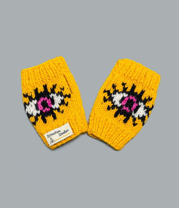 MacMahon Knitting Mills "Hand Warmer - Eye" Yellow - WEAREALLANIMALS