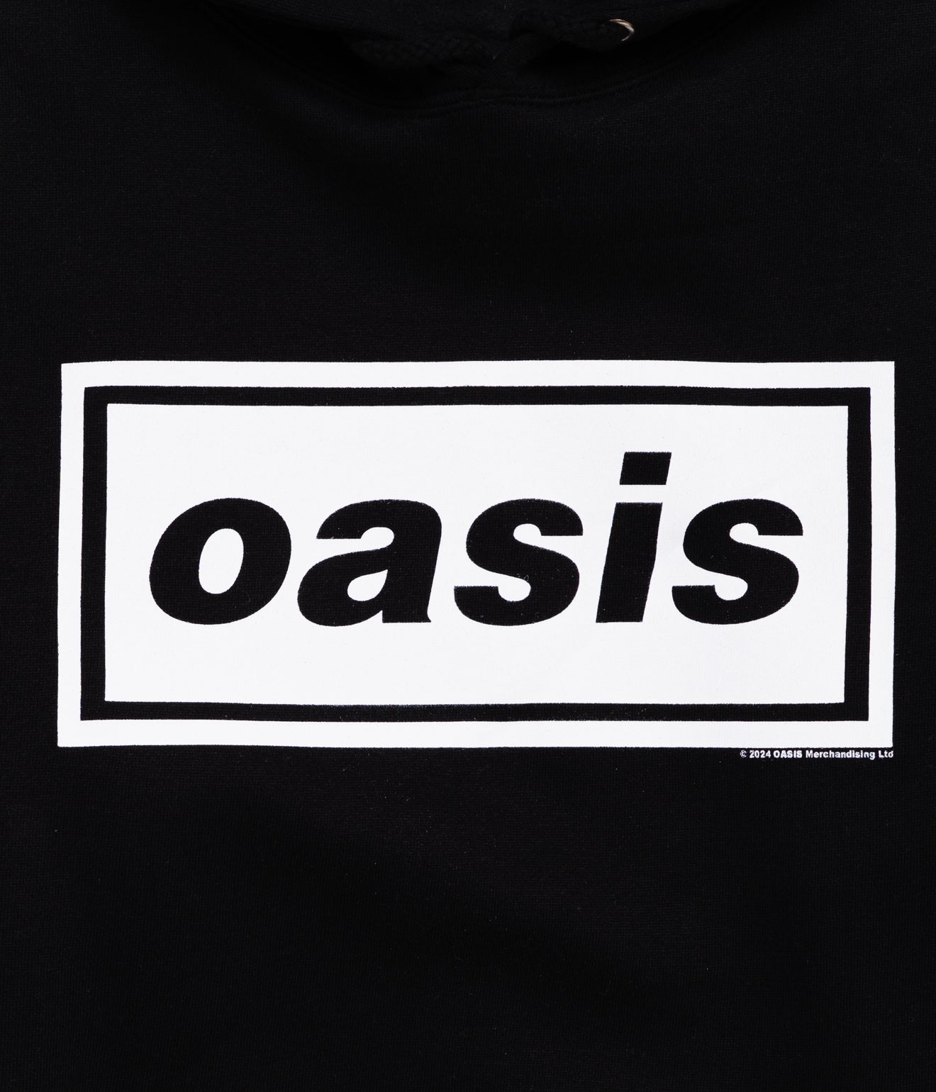 OASIS "DECCA LOGO" P/O HOODIE BLACK - WEAREALLANIMALS