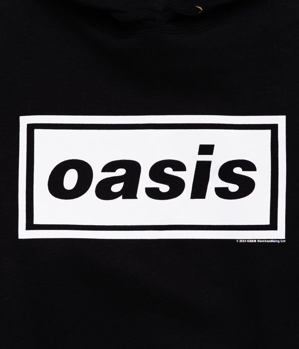 OASIS "DECCA LOGO" P/O HOODIE BLACK - WEAREALLANIMALS