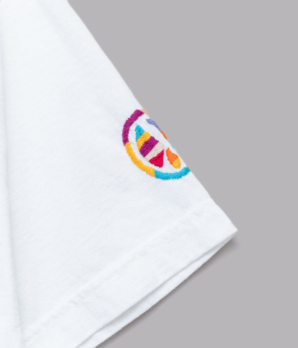 OAXACA "Embroidery T - Shirt" Peace Mark / L - WEAREALLANIMALS