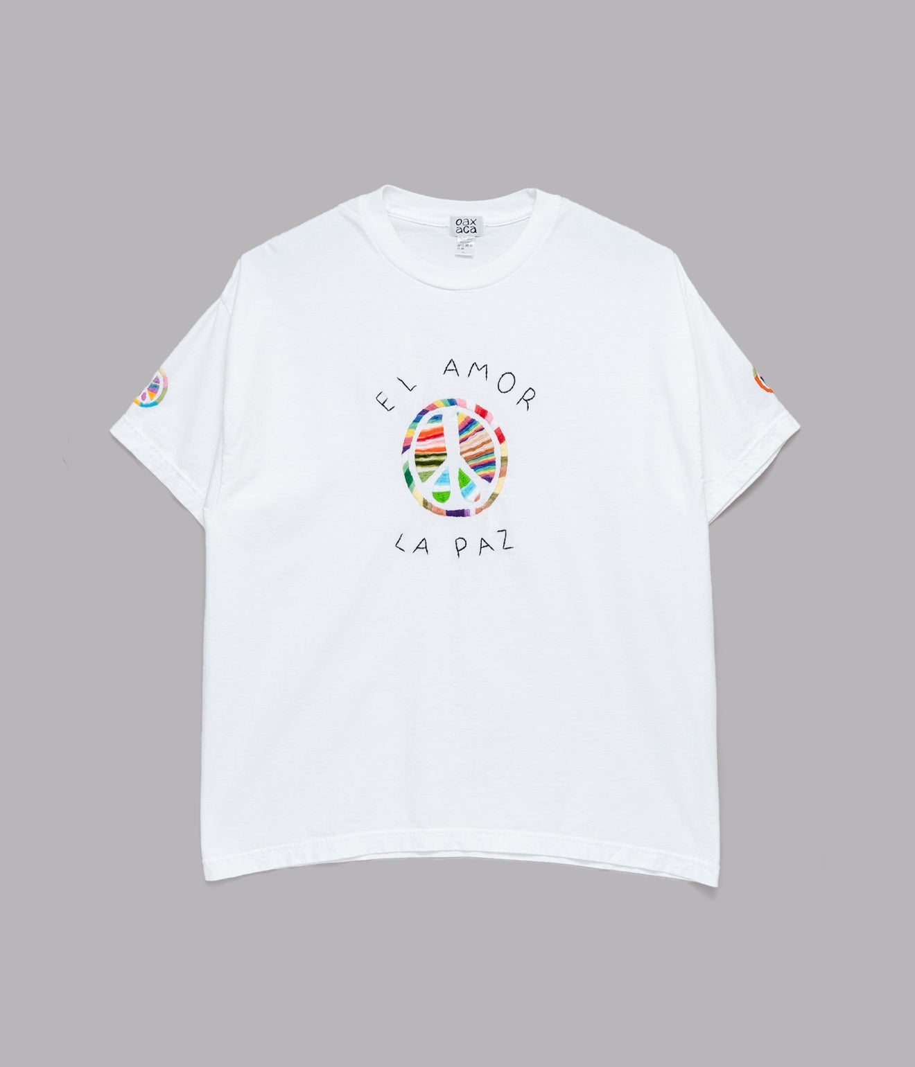 OAXACA "Embroidery T - Shirt" Peace Mark / XL - WEAREALLANIMALS