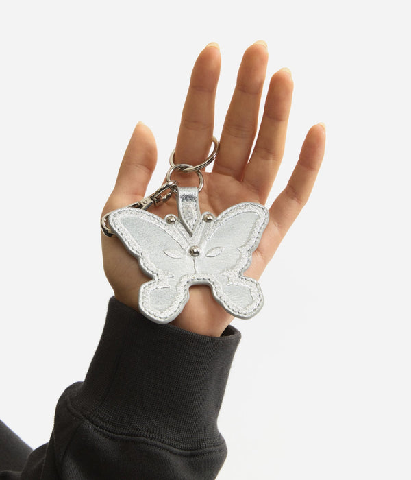 P.A.M. "ALIEN KISS LEATHER KEYRING" METALIC SILVER - WEAREALLANIMALS