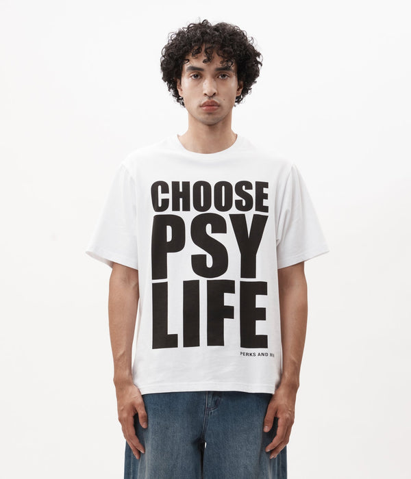 P.A.M. "CHOOSE PSY LIFE SS TEE" WHITE - WEAREALLANIMALS