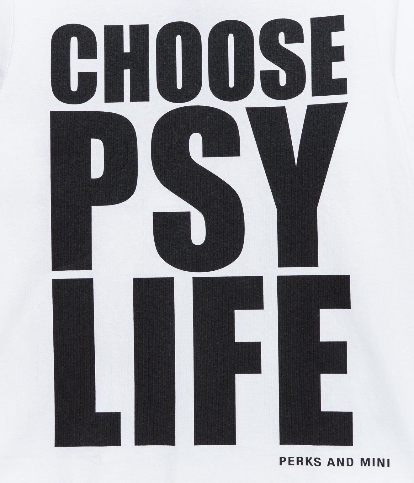 P.A.M. "CHOOSE PSY LIFE SS TEE" WHITE - WEAREALLANIMALS