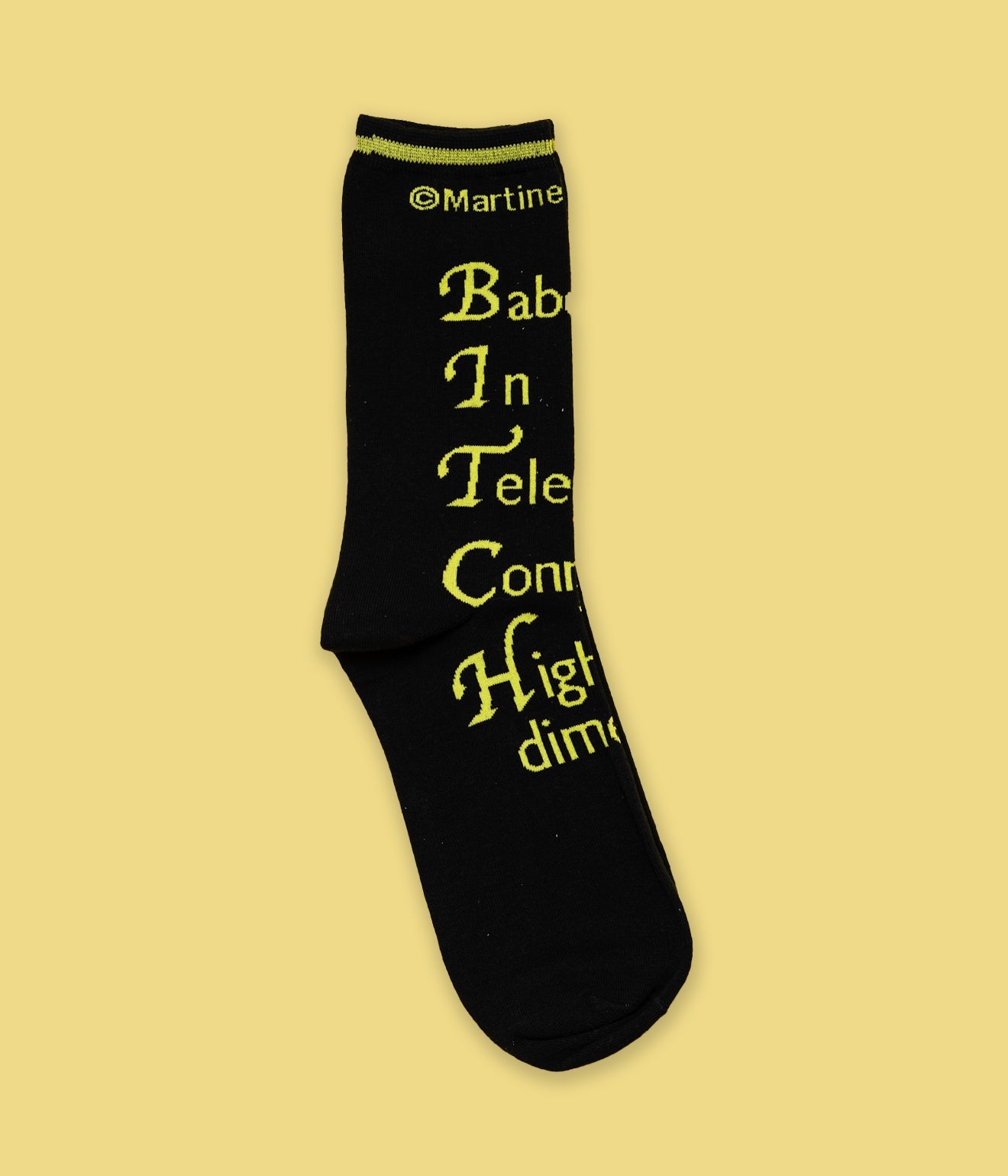 P.A.M. "DON'T ASK ME (MARTINE SYMS) DRESS SOCKS" BLACK - WEAREALLANIMALS